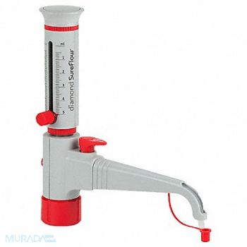 GLOBE SCIENTIFIC Bottle Top Dispenser 0.5 to 5 mL, 784GL3