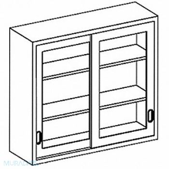 BLICKMAN Double Sliding Glass Door Wall Cabinet, 784K04