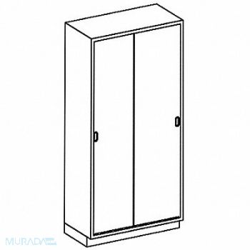 BLICKMAN Double Sliding Steel Door High Cabinet, 784K05