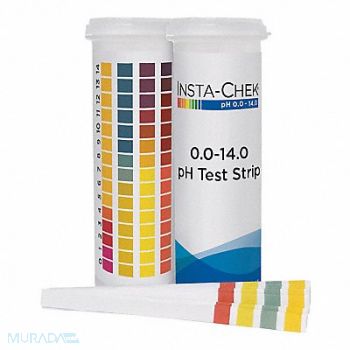 INSTA CHECK Wide Range pH Test Strip, 784R67