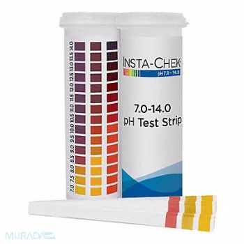 INSTA CHECK High Range pH Test Strip, 784R73