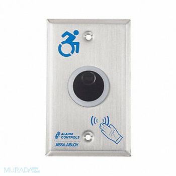 ALARM CONTROLS Electromagnetic Lock Activation Silver, 784RT0