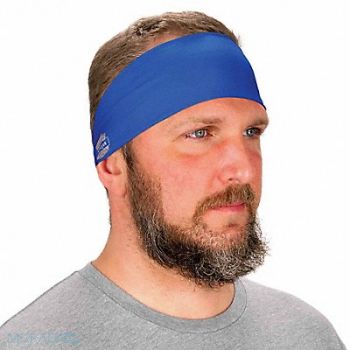 CHILL-ITS BY ERGODYNE Cooling Headband Blue, 785TZ9