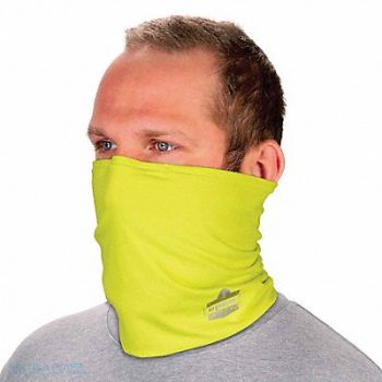 CHILL-ITS BY ERGODYNE Cooling Neck Gaiter Lime L/XL, 785U07