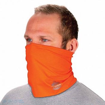 CHILL-ITS BY ERGODYNE Cooling Neck Gaiter Orange L/XL, 785U09