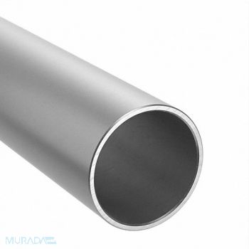 GRAINGER APPROVED Aluminum Round Tube 6 ft Overall L, 786KD1