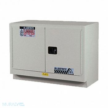 JUSTRITE Cabinet 23 gal Flammable Silver, 786V72
