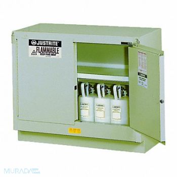 JUSTRITE Cabinet 31 gal Flammable Silver, 786V73