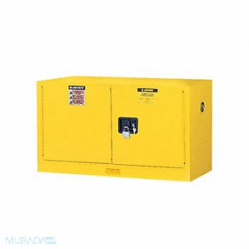 JUSTRITE Cabinet Steel 1 Shelves Yellow, 786V81