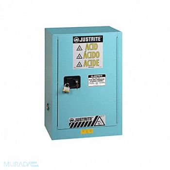 JUSTRITE Cabinet Steel 1 Shelves Blue, 786VA0