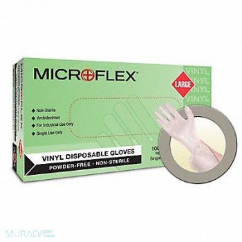MICROFLEX Disposable Gloves Beaded Cuff PK100, 787ET3