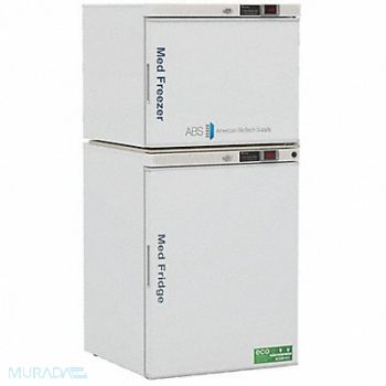 AMERICAN BIOTECH SUPPLY Refrigerator w/Freezer 53-1/8 H 23-3/4 W, 787KE5