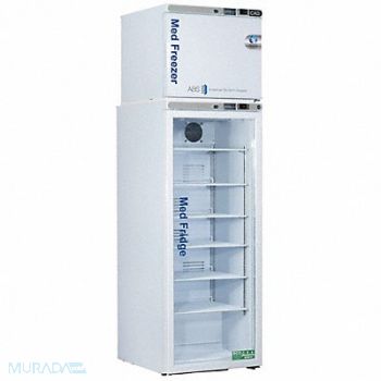AMERICAN BIOTECH SUPPLY Refrigerator w/Freezer 80-1/4 H 23-3/4 W, 787KE6