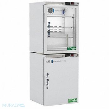 AMERICAN BIOTECH SUPPLY Refrigerator w/ Freezer 65 H 23-3/4 W, 787KE9