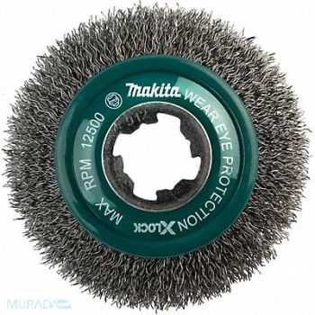 MAKITA Carbon Steel Crimped Wire Bevel Brush, 787KW5