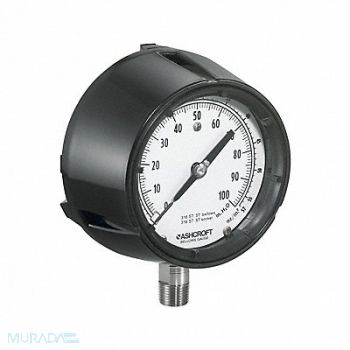 ASHCROFT Low Pressure Gauge, 787MJ9