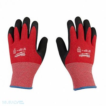 MILWAUKEE Knit Gloves Latex Black S, 787RG3