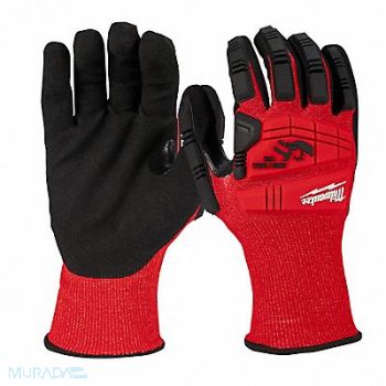 MILWAUKEE Work Gloves Style Knit 10 L, 787UJ0