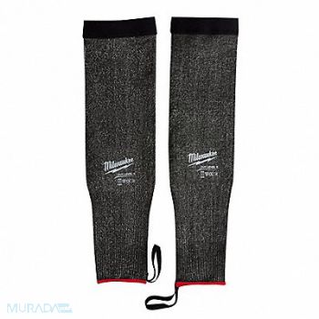 MILWAUKEE Cut-Resistant Sleeves Gray HPPE 18 L, 787UR3