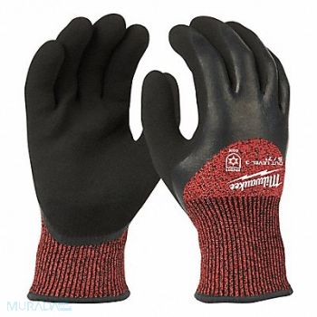 MILWAUKEE Work Gloves Style Knit 9.65 L PK12, 787UW6