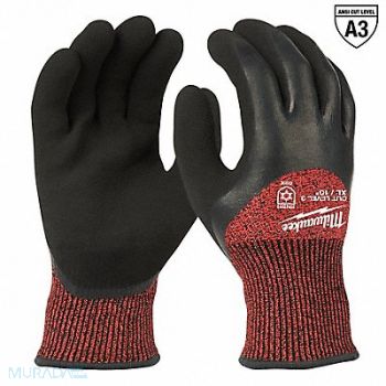 MILWAUKEE Work Gloves Style Knit 10.83 L PK12, 787UX2