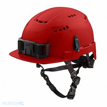 MILWAUKEE Hard Hat Color Red 6 1/2 to 8 1/2, 787VE2
