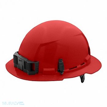 MILWAUKEE Hard Hat Color Red 6 1/2 to 8 1/2, 787VF7