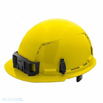 MILWAUKEE Hard Hat Color Yellow 6 1/2 to 8 1/2, 787VG6