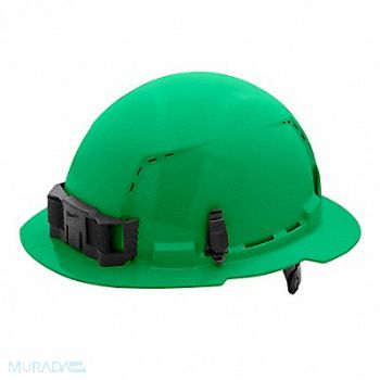 MILWAUKEE Hard Hat Color Green 6 1/2 to 8 1/2, 787VH1
