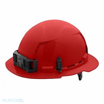 MILWAUKEE Hard Hat Color Red 6 1/2 to 8 1/2, 787VH3