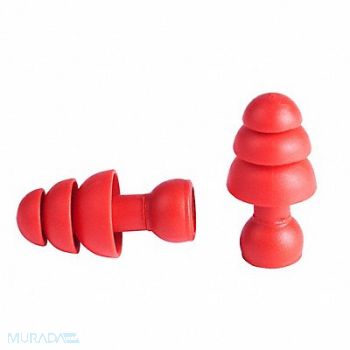 MILWAUKEE Banded Earplugs Color Red Universal PK5, 787VJ8