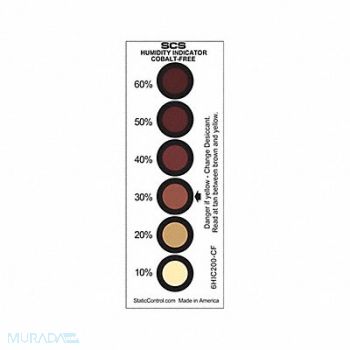 SCS Humidity Indicator Card 6-Spots PK200, 788X33