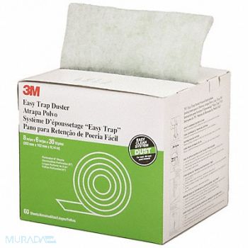 ABILITY ONE Dust Cloth 8 in L White, 31UG11