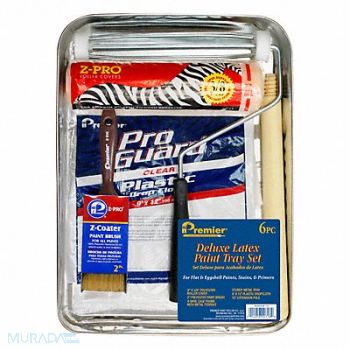 PREMIER PAINT ROLLER MFG Paint Roller Kit 10 L Blk Plastic, 792RK4