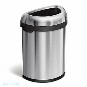 SIMPLEHUMAN Trash Can 21 gal Silver Indoor/Outdoor, 793G08