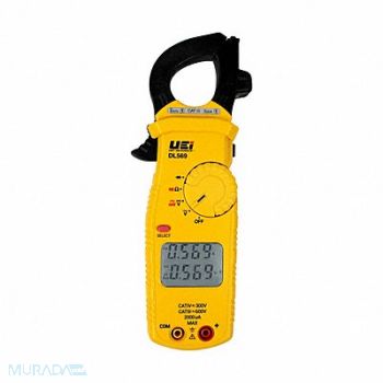 UEI TEST INSTRUMENTS Dual Display Clamp Meter w/NIST Certific, 793J08
