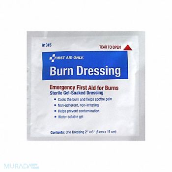 FIRST AID ONLY Burn Dressing 6 in 2 in, 793PE2