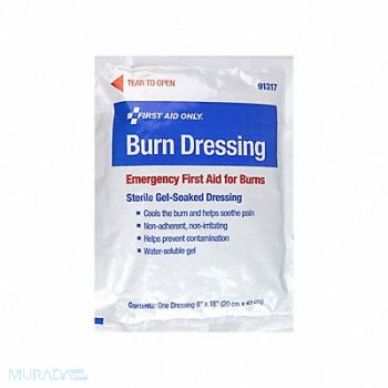 FIRST AID ONLY Burn Dressing 18 in 8 in, 793PE5