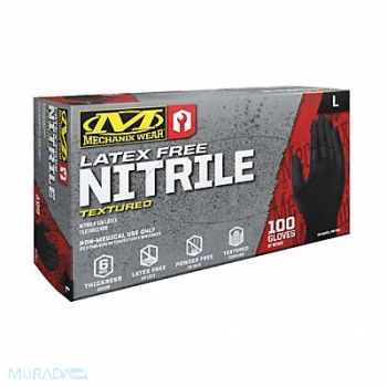 MECHANIX WEAR Gloves Nitrile Blk PK100, 793PF7