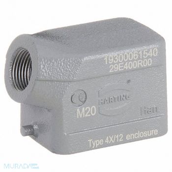 HARTING M20 Rectangular Connector Hood 51.2 mm H, 793Y55