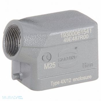 HARTING M25 Rectangular Connector Hood 51.2 mm H, 793Y56
