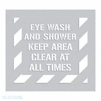 ACCUFORM Floor Stencil 3 3-8 in 3 1-10 in, 793Z36