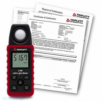 TRIPLETT LED Meter w/ Foot Candle and Lux, 794UD3