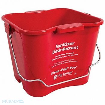 KLEEN-PAIL Cleaning Bucket 1 1/2 gal Red, 795WP1