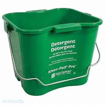 KLEEN-PAIL Cleaning Bucket 1 1/2 gal Green, 795WP2