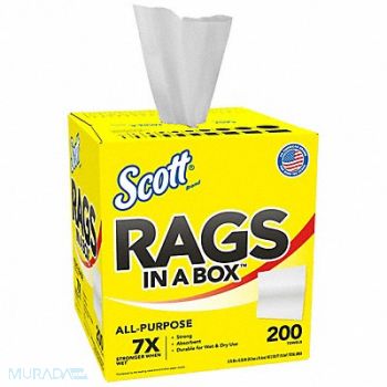 SCOTT Dry Wipe 200ct. Pop-Up Box White, 797LT0