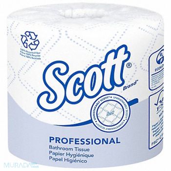 SCOTT Toilet Paper 2 Ply 4 x4 White PK80, 797LT1