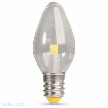 FEIT ELECTRIC LED Bulb C7 0.6 W 30 lm 2700K PK4, 797U99
