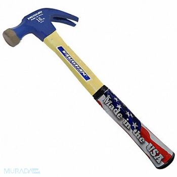 VAUGHAN Nail Hammer 16 oz Steel Non-Slip, 799EF6