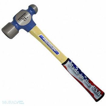 VAUGHAN Ball Pein Hammer 24 oz Fiberglass Handle, 799EG4